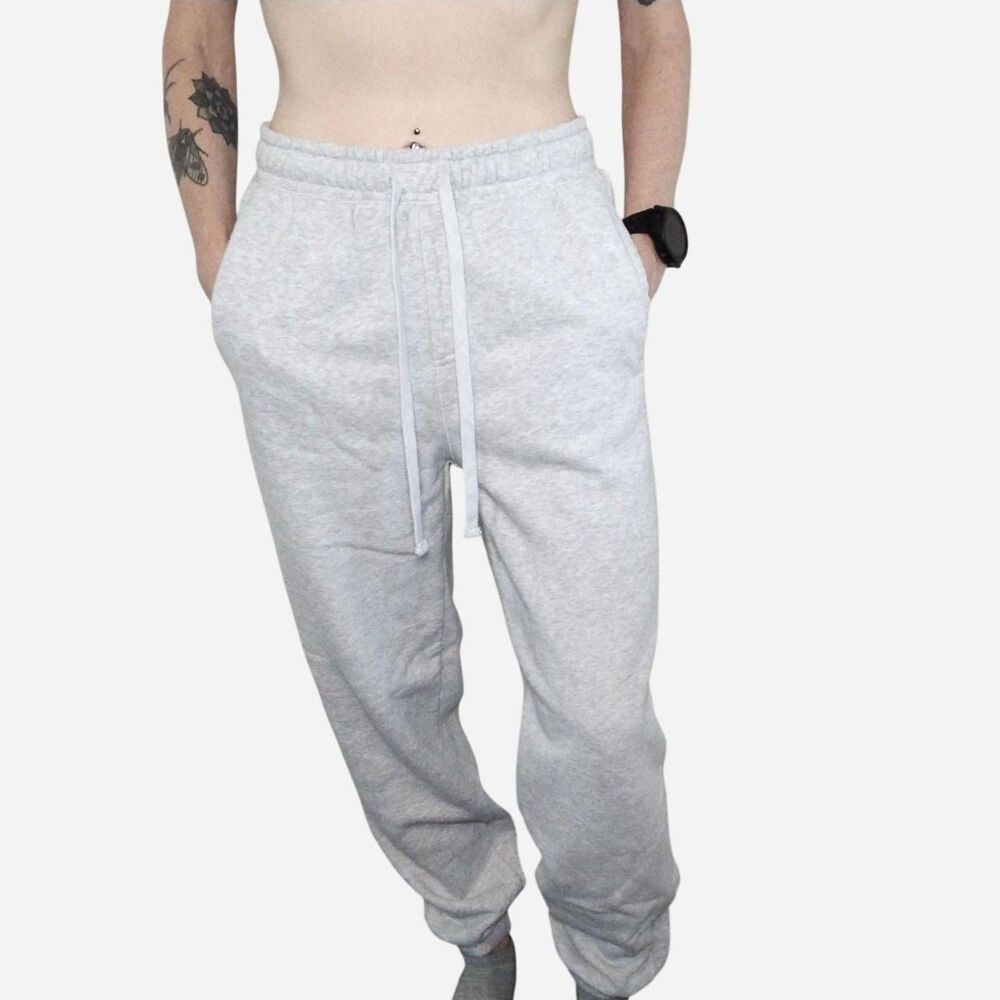 Cotton On Relaxed Loose Fit Fleece Sweatpants Size XS Light Gray